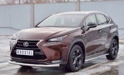 15 999 р. Защита переднего бампера (Ø63 мм, нержавейка) SLITKOFF Lexus NX200 Z10 дорестайлинг (2014-2017)  с доставкой в г. Пермь. Увеличить фотографию 2