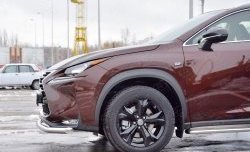 15 999 р. Защита переднего бампера (Ø63 мм, нержавейка) SLITKOFF Lexus NX200 Z10 дорестайлинг (2014-2017)  с доставкой в г. Пермь. Увеличить фотографию 3