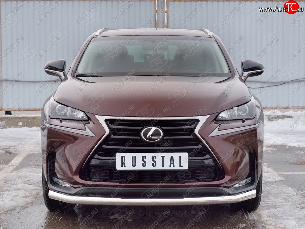 15 999 р. Защита переднего бампера (Ø63 мм, нержавейка) SLITKOFF Lexus NX200 Z10 дорестайлинг (2014-2017)  с доставкой в г. Пермь