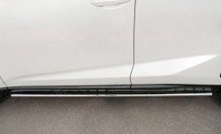 16 649 р. Защита порогов из овальной трубы диаметром 75x42 мм с проступью Russtal Lexus NX200 Z10 дорестайлинг (2014-2017)  с доставкой в г. Пермь. Увеличить фотографию 4