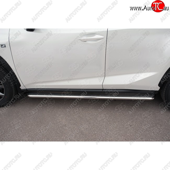 35 549 р. Широкая защита порогов с трубой диаметром 42 мм SLITKOFF v3 Lexus NX200 Z10 дорестайлинг (2014-2017)  с доставкой в г. Пермь