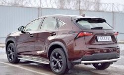 16 249 р. Защита заднего бампера (Ø63 мм, нержавейка) SLITKOFF Lexus NX200 Z10 дорестайлинг (2014-2017)  с доставкой в г. Пермь. Увеличить фотографию 2
