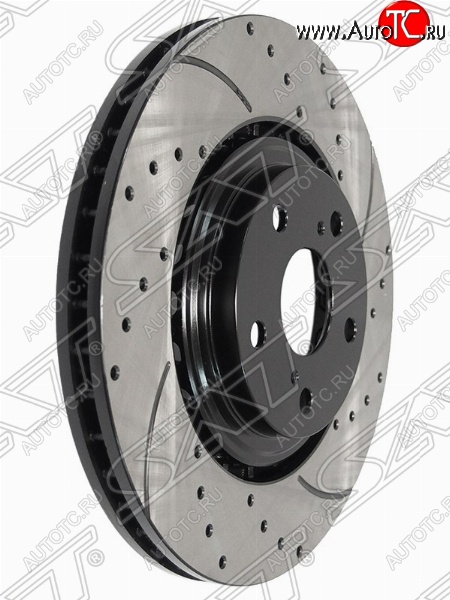 9 299 р. Комплект передних тормозных дисков SAT (перфорированые, Ø328) Lexus RX270 AL10 дорестайлинг (2010-2012)  с доставкой в г. Пермь