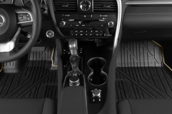 10 529 р. Коврик в салони премиум-класса Kvest Lexus RX450 AL20 дорестайлинг (2015-2019)  с доставкой в г. Пермь. Увеличить фотографию 2