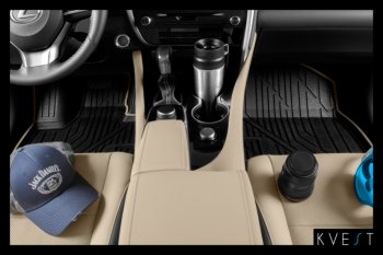 10 529 р. Коврик в салони премиум-класса Kvest Lexus RX450 AL20 дорестайлинг (2015-2019)  с доставкой в г. Пермь. Увеличить фотографию 12