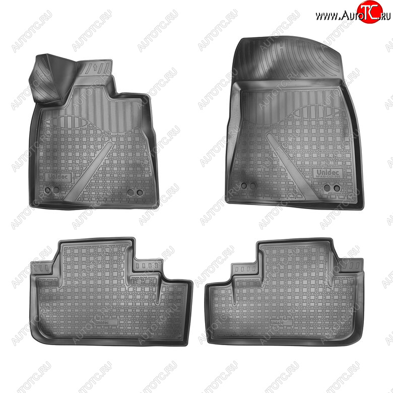 2 899 р. Комплект ковриков в салон Norplast Unidec Lexus RX450 AL20 дорестайлинг (2015-2019) (Цвет: черный)  с доставкой в г. Пермь