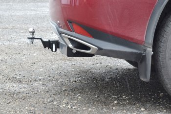 19 939 р. Фаркоп Petroil Tuning (съемный квадрат, с нержавеющей пластиной, кроме F-Sport)  Lexus RX350L  AL20 (2019-2022) рестайлинг  с доставкой в г. Пермь. Увеличить фотографию 3