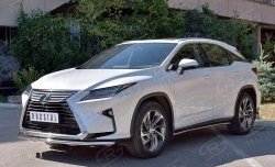 15 249 р. Защита переднего бампера (Ø42 мм, нержавейка) SLITKOFF Lexus RX 200T AL20 дорестайлинг (2015-2017)  с доставкой в г. Пермь. Увеличить фотографию 2