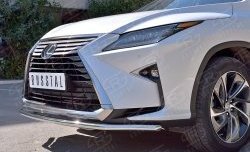 15 249 р. Защита переднего бампера (Ø42 мм, нержавейка) SLITKOFF Lexus RX 200T AL20 дорестайлинг (2015-2017)  с доставкой в г. Пермь. Увеличить фотографию 4