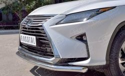 16 949 р. Защита переднего бампера (Ø63 мм, нержавейка) SLITKOFF Lexus RX 200T AL20 дорестайлинг (2015-2017)  с доставкой в г. Пермь. Увеличить фотографию 4