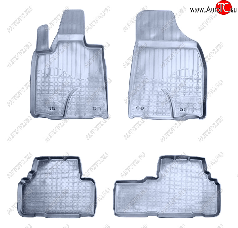 3 399 р. Коврики салона Norplast Unidec  Lexus RX270  AL10 (2010-2012) дорестайлинг (Цвет: серый)  с доставкой в г. Пермь