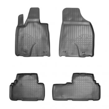 Комплект ковриков в салон Norplast Unidec Lexus RX270  AL10 (2010-2012) дорестайлинг (Цвет: черный)