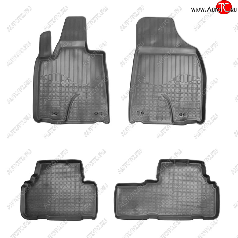 2 659 р. Комплект ковриков в салон Norplast Unidec  Lexus RX270  AL10 (2010-2012) дорестайлинг (Цвет: черный)  с доставкой в г. Пермь