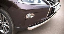 13 999 р. Одинарная защита переднего бампера диаметром 63 мм SLITKOFF Lexus RX270 AL10 дорестайлинг (2010-2012)  с доставкой в г. Пермь. Увеличить фотографию 2