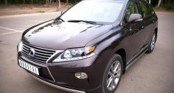 11 599 р. Защита переднего бампера (Ø75х42 мм, нержавейка) Russtal Lexus RX270 AL10 дорестайлинг (2010-2012)  с доставкой в г. Пермь. Увеличить фотографию 4