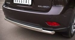 16 299 р. Защита заднего бампера (Ø63 и 42 мм, нержавейка) SLITKOFF Lexus RX270 AL10 дорестайлинг (2010-2012)  с доставкой в г. Пермь. Увеличить фотографию 3