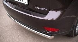 15 349 р. Одинарная защита заднего бампера из трубы диаметром 63 мм SLITKOFF Lexus RX450H AL10 дорестайлинг (2009-2012)  с доставкой в г. Пермь. Увеличить фотографию 3