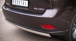 11 599 р. Защита заднего бампера (Ø75x42 мм, нержавейка) Russtal Lexus RX450H AL10 дорестайлинг (2009-2012)  с доставкой в г. Пермь. Увеличить фотографию 3