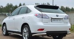 14 649 р. Защита заднего бампера (Ø63 мм, нержавейка) SLITKOFF Lexus RX450H AL10 дорестайлинг (2009-2012)  с доставкой в г. Пермь. Увеличить фотографию 2