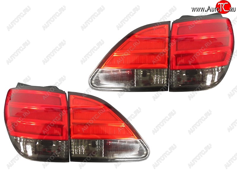 10 599 р. Комплект задних фонарей SAT (красно-дымчатые/диодные) Lexus RX300 XU10 дорестайлинг (1995-2001)  с доставкой в г. Пермь