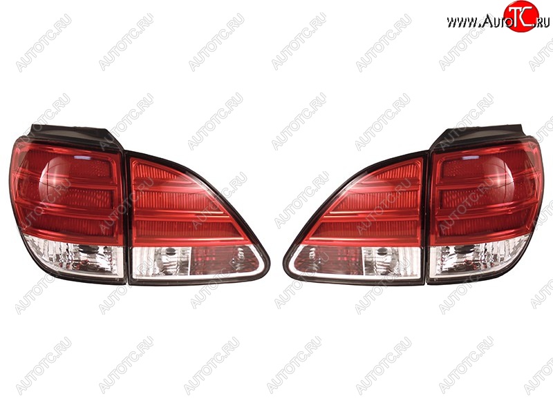 43 999 р. Комплект задних фонарей SAT (красно-белые/диодные) Lexus RX300 XU10 дорестайлинг (1995-2001)  с доставкой в г. Пермь