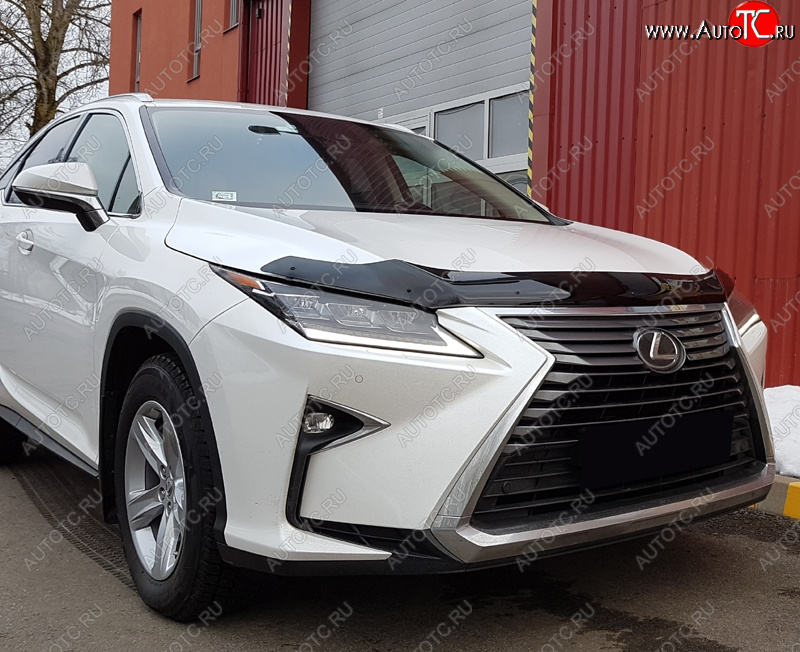 3 689 р. Дефлектор капота SIM Lexus RX350L AL20 дорестайлинг (2017-2019)  с доставкой в г. Пермь
