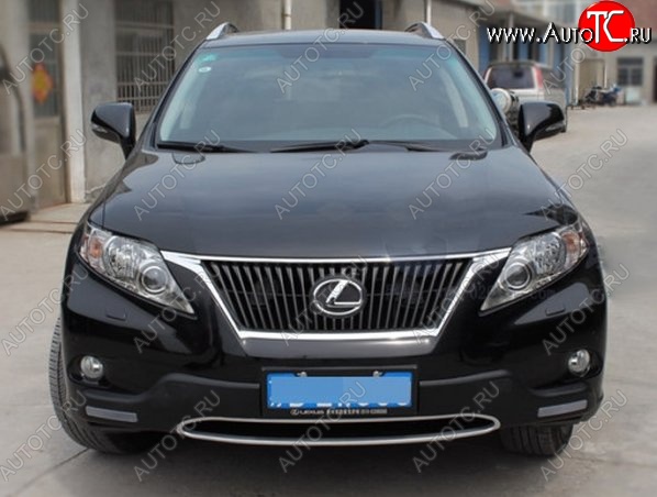 21 599 р. Накладка на передний бампер CT v2 v2 Lexus RX350 AL10 дорестайлинг (2008-2012) (Неокрашенная)  с доставкой в г. Пермь