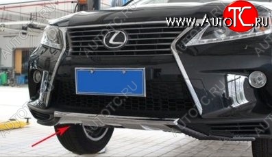 21 599 р. Накладка на передний бампер CT v4 v4 Lexus RX350 AL10 дорестайлинг (2008-2012) (Неокрашенная)  с доставкой в г. Пермь