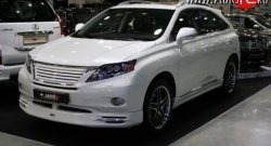 13 349 р. Накладка JAOS на передний бампер Lexus RX450H AL10 дорестайлинг (2009-2012) (Неокрашенная)  с доставкой в г. Пермь. Увеличить фотографию 2