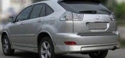 7 199 р. Накладка на задний бампер СТ v1 Lexus RX350 AL10 дорестайлинг (2008-2012) (Неокрашенная)  с доставкой в г. Пермь. Увеличить фотографию 2