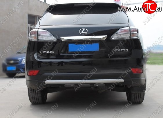 21 599 р. Накладка на задний бампер CT v3 Lexus RX350 AL10 дорестайлинг (2008-2012) (Неокрашенная)  с доставкой в г. Пермь