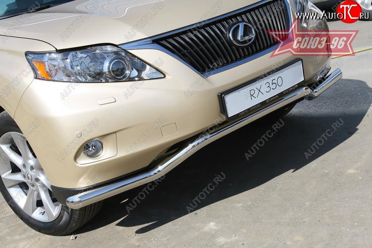 15 929 р. Защита переднего бампера одинарная Souz-96 (d60). Lexus RX350 AL10 дорестайлинг (2008-2012)  с доставкой в г. Пермь