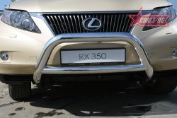 Защита переднего бампера Souz-96 (d76/76 и 60) Lexus RX350  AL10 (2008-2012) дорестайлинг