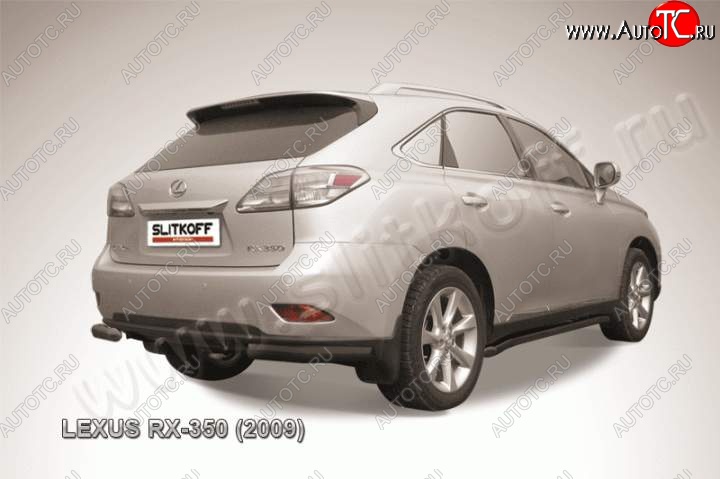 10 649 р. Уголки d76 Lexus RX350 AL10 дорестайлинг (2008-2012) (Цвет: серебристый)  с доставкой в г. Пермь
