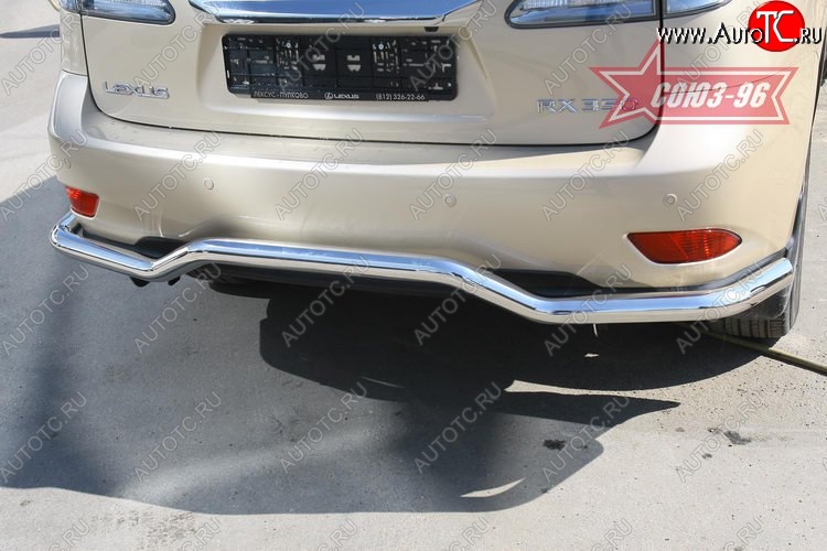 13 049 р. Защита заднего бампера Souz-96 (d60) Lexus RX350 AL10 дорестайлинг (2008-2012)  с доставкой в г. Пермь
