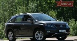 Защита переднего бампера нижняя Souz-96 (d60). Lexus RX450H  AL10 (2009-2012) дорестайлинг