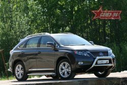 Защита переднего бампера Souz-96 (d76/76 и 60) Lexus RX450H  AL10 (2009-2012) дорестайлинг