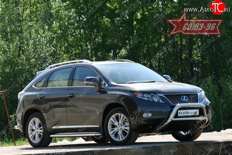20 069 р. Защита переднего бампера Souz-96 (d76/76 и 60)  Lexus RX450H  AL10 (2009-2012) дорестайлинг  с доставкой в г. Пермь