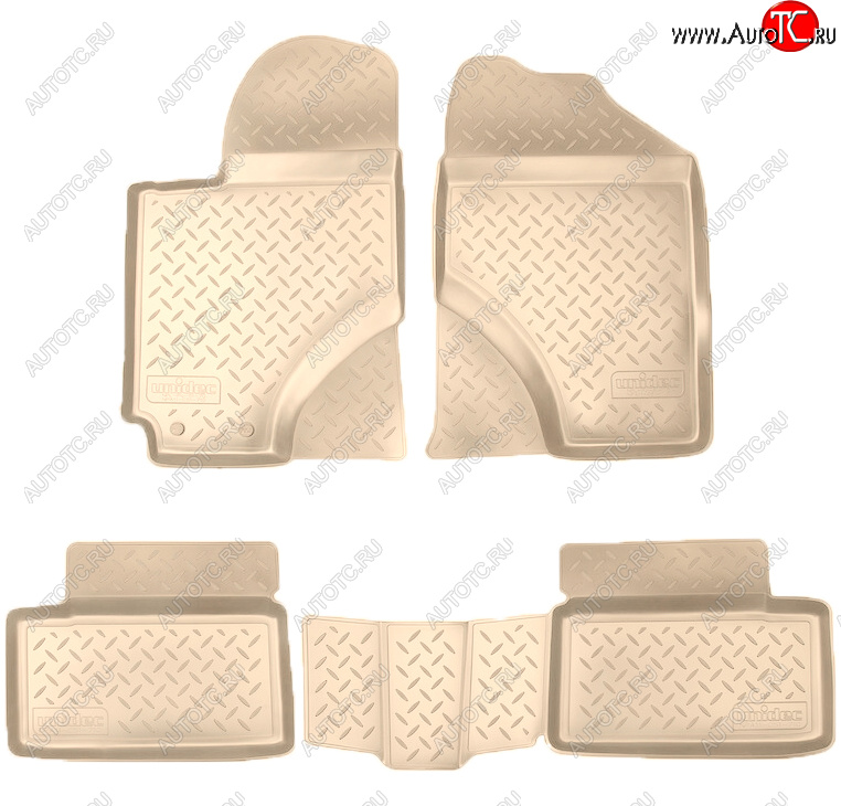 3 199 р. Коврики салона Norplast Unidec  Lifan Breez (2006-2012) (Цвет: бежевый)  с доставкой в г. Пермь
