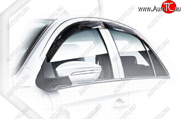 2 089 р. Дефлектора окон CA-Plastiс  Lifan Celiya (2013-2025) (Classic полупрозрачный, Без хром.молдинга)  с доставкой в г. Пермь