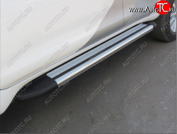 11 519 р. Порожки для ног Arbori Luxe Silver Lifan X60 2-ой рестайлинг (2016-2025)  с доставкой в г. Пермь
