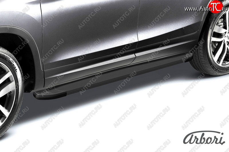 11 339 р. Порожки для ног Arbori Optima Black Lifan X60 2-ой рестайлинг (2016-2025)  с доставкой в г. Пермь