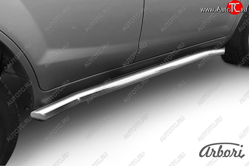 13 319 р. Защита штатных порогов Arbori (нержавейка, d60 mm). Lifan X60 1-ый рестайлинг (2015-2016)  с доставкой в г. Пермь