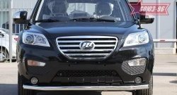 9 899 р. Защита переднего бампера одинарная Souz-96 (d60).  Lifan X60 (2011-2016) дорестайлинг, 1-ый рестайлинг  с доставкой в г. Пермь. Увеличить фотографию 2