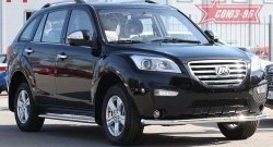 9 899 р. Защита переднего бампера одинарная Souz-96 (d60).  Lifan X60 (2011-2016) дорестайлинг, 1-ый рестайлинг  с доставкой в г. Пермь. Увеличить фотографию 3
