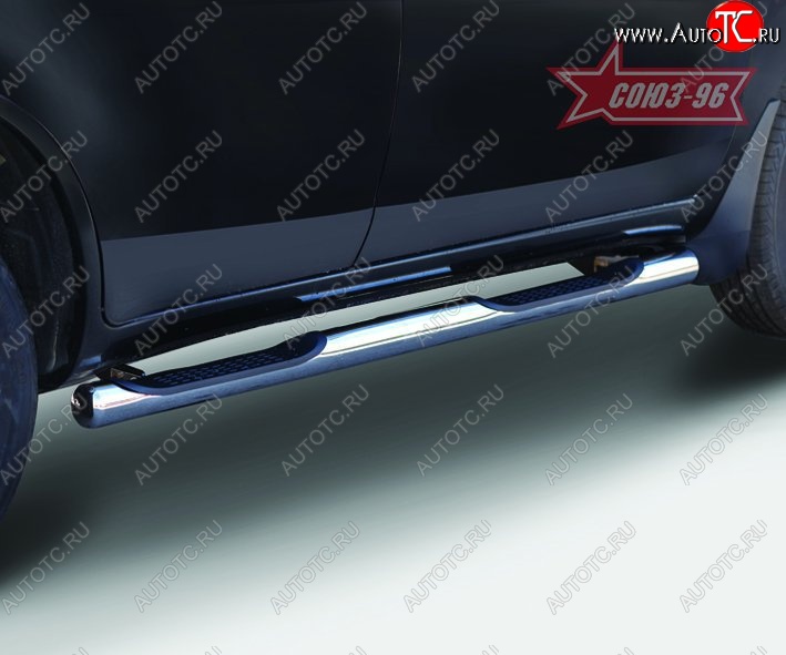 15 614 р. Защита порогов с проступью Souz-96 (d76)  Lifan X60 (2011-2015) дорестайлинг  с доставкой в г. Пермь
