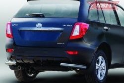Защита заднего бампера из боковых уголков Souz-96 (d60) Lifan X60 (2011-2015) дорестайлинг