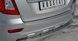 15 699 р. Одинарная защита заднего бампера из трубы диаметром 76 мм SLITKOFF Lifan X60 2-ой рестайлинг (2016-2025)  с доставкой в г. Пермь. Увеличить фотографию 2
