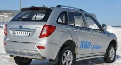15 699 р. Одинарная защита заднего бампера из трубы диаметром 76 мм SLITKOFF Lifan X60 2-ой рестайлинг (2016-2025)  с доставкой в г. Пермь. Увеличить фотографию 4