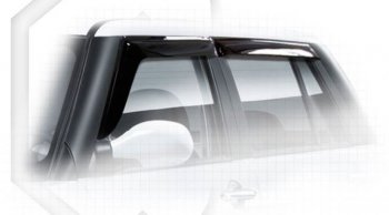 Дефлектора окон CA-Plastiс Lifan Smily  330 хэтчбэк (2014-2017) рестайлинг (Classic полупрозрачный)